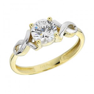 Gold Ring 10kt, VI70-75